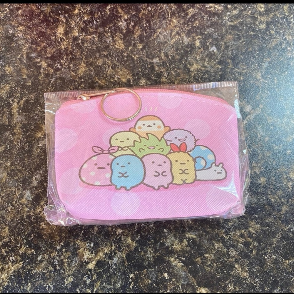 NWT Sumikko Gurashi Waterproof Coin Purse, Small Zipper Purse